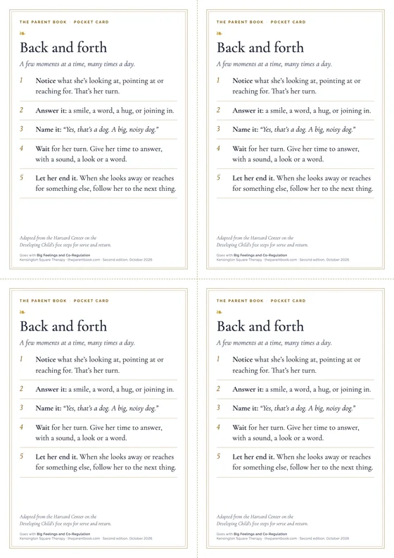 The first page of Back and forth